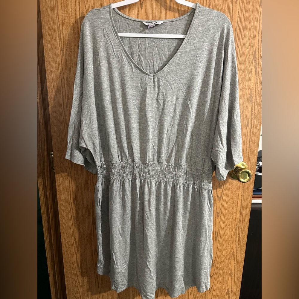 Serra Gray Women's Tunic Top
